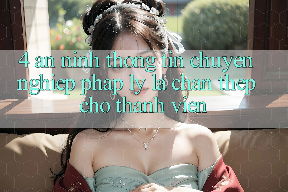 4. An ninh Thông Tin & Chuyên nghiệp Pháp Lý: Lá Chắn Thép Cho Thành viên