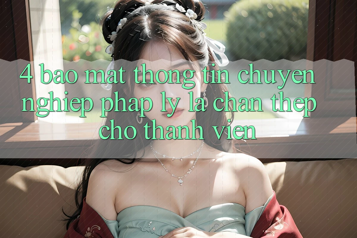 4. Bảo Mật Thông Tin & Chuyên nghiệp Pháp Lý: Lá Chắn Thép Cho Thành viên