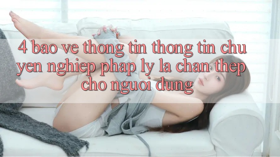 4. Bảo vệ thông tin Thông Tin & Chuyên nghiệp Pháp Lý: Lá Chắn Thép Cho Người dùng