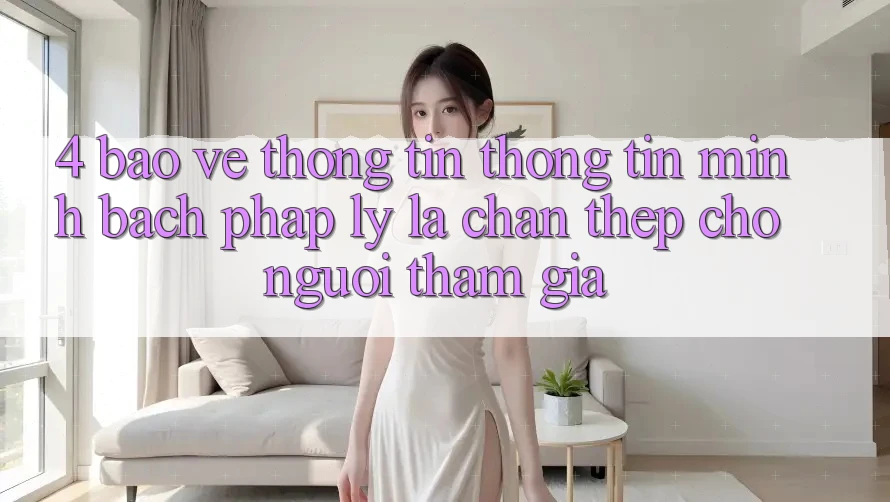 4. Bảo vệ thông tin Thông Tin & Minh bạch Pháp Lý: Lá Chắn Thép Cho Người tham gia