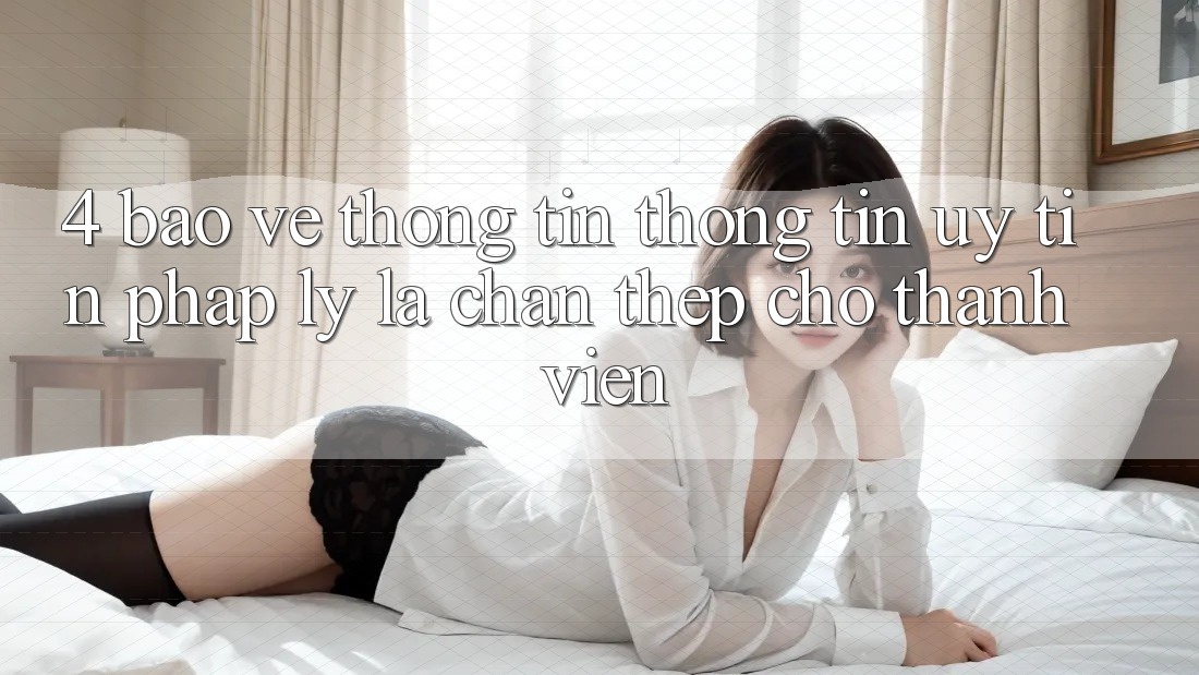 4. Bảo vệ thông tin Thông Tin & Uy Tín Pháp Lý: Lá Chắn Thép Cho Thành viên