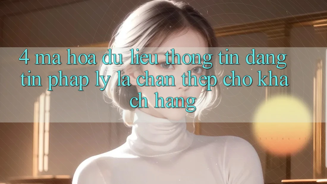 4. Mã hóa dữ liệu Thông Tin & Đáng tin Pháp Lý: Lá Chắn Thép Cho Khách hàng