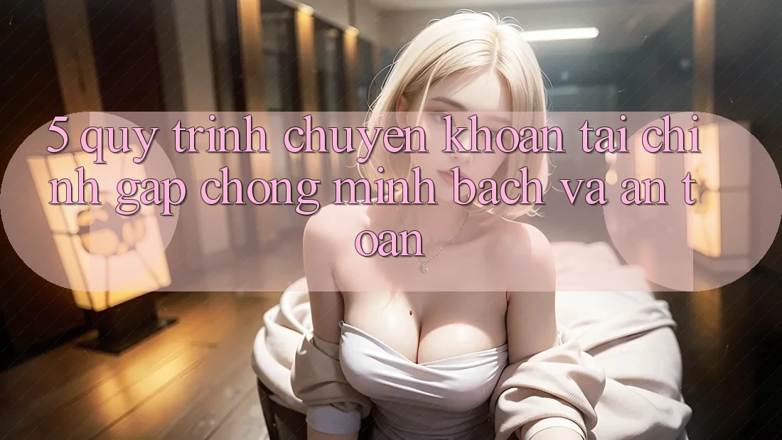 5. Quy Trình Chuyển khoản Tài Chính: Gấp Chóng, Minh Bạch Và An Toàn