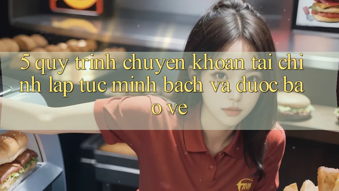5. Quy Trình Chuyển khoản Tài Chính: Lập tức, Minh Bạch Và Được bảo vệ