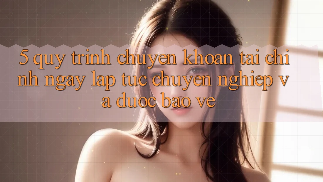 5. Quy Trình Chuyển khoản Tài Chính: Ngay lập tức, Chuyên nghiệp Và Được bảo vệ