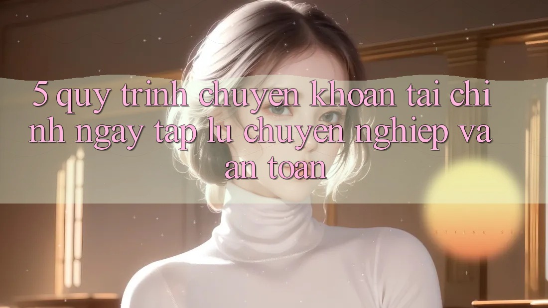 5. Quy Trình Chuyển khoản Tài Chính: Ngay tắp lự, Chuyên nghiệp Và An Toàn