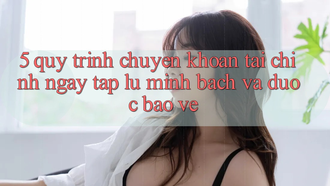 5. Quy Trình Chuyển khoản Tài Chính: Ngay tắp lự, Minh Bạch Và Được bảo vệ