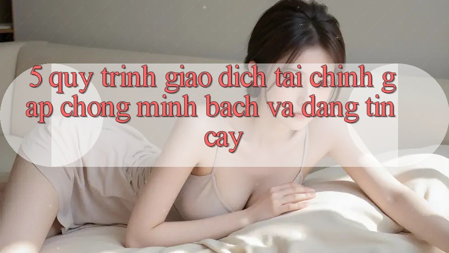 5. Quy Trình Giao Dịch Tài Chính: Gấp Chóng, Minh Bạch Và Đáng tin cậy