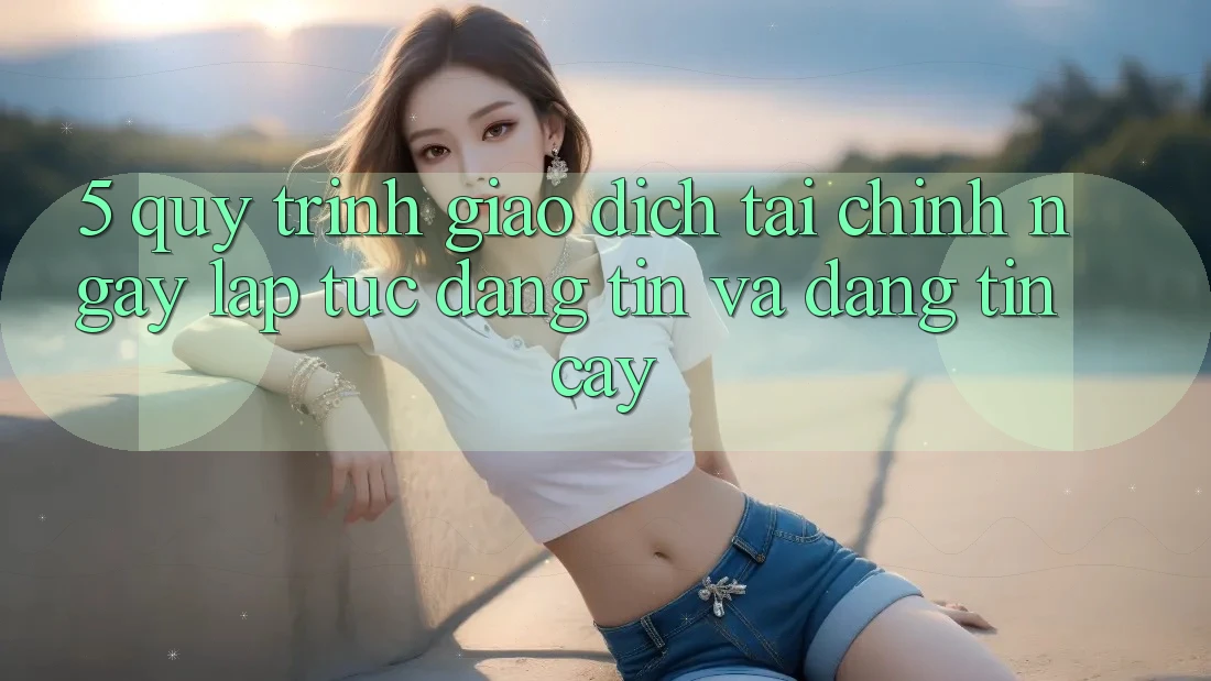 5. Quy Trình Giao Dịch Tài Chính: Ngay lập tức, Đáng tin Và Đáng tin cậy