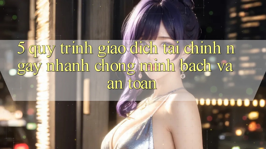 5. Quy Trình Giao Dịch Tài Chính: Ngay nhanh chóng, Minh Bạch Và An Toàn