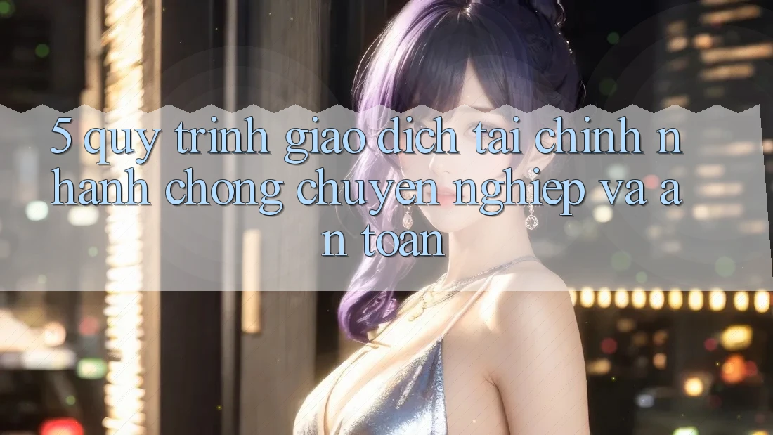 5. Quy Trình Giao Dịch Tài Chính: Nhanh chóng, Chuyên nghiệp Và An Toàn