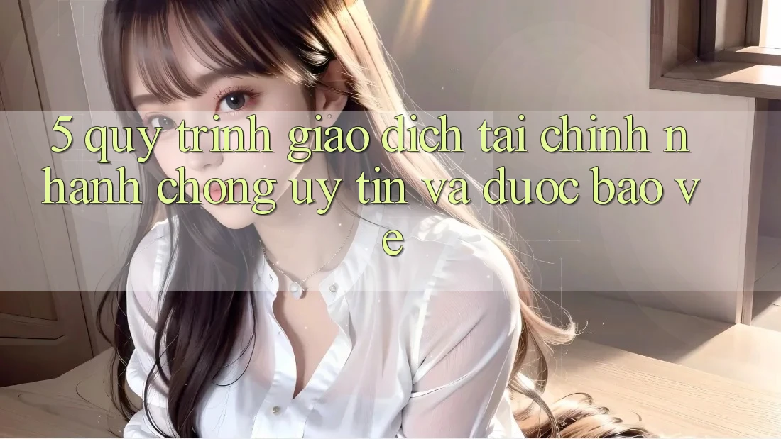 5. Quy Trình Giao Dịch Tài Chính: Nhanh Chóng, Uy tín Và Được bảo vệ