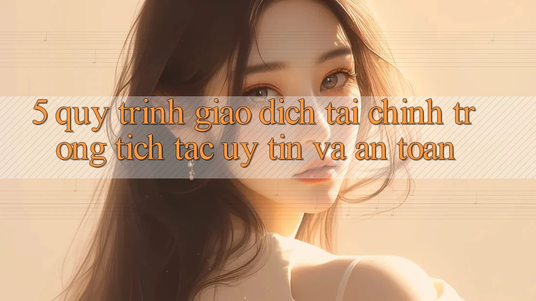 5. Quy Trình Giao Dịch Tài Chính: Trong tích tắc, Uy tín Và An Toàn