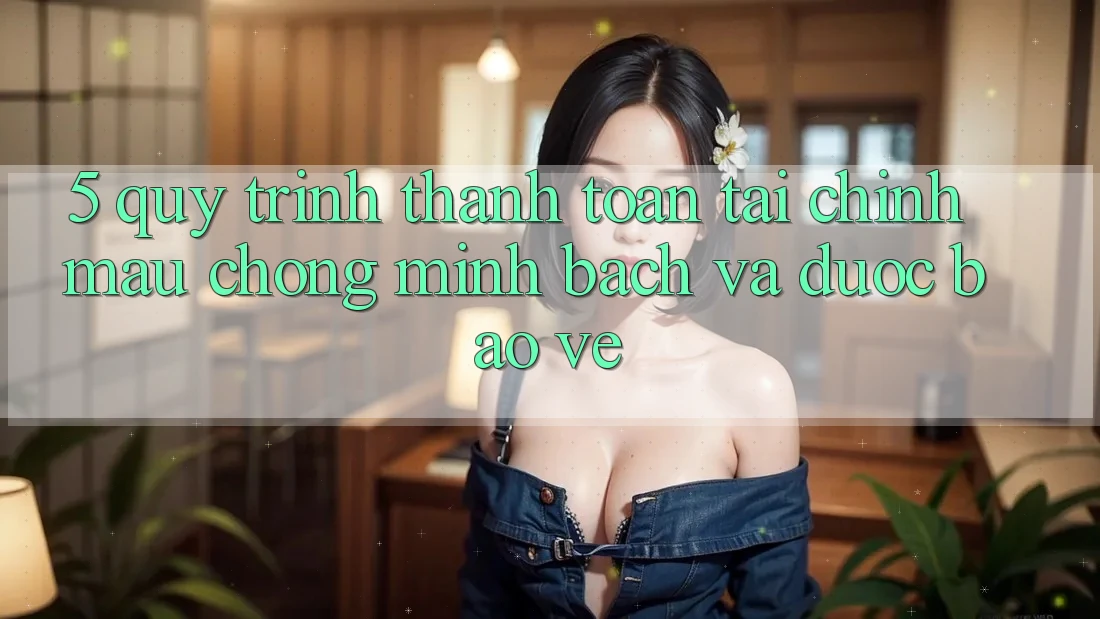 5. Quy Trình Thanh toán Tài Chính: Mau Chóng, Minh Bạch Và Được bảo vệ