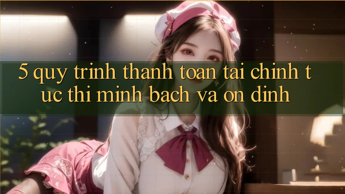 5. Quy Trình Thanh toán Tài Chính: Tức thì, Minh bạch Và Ổn định