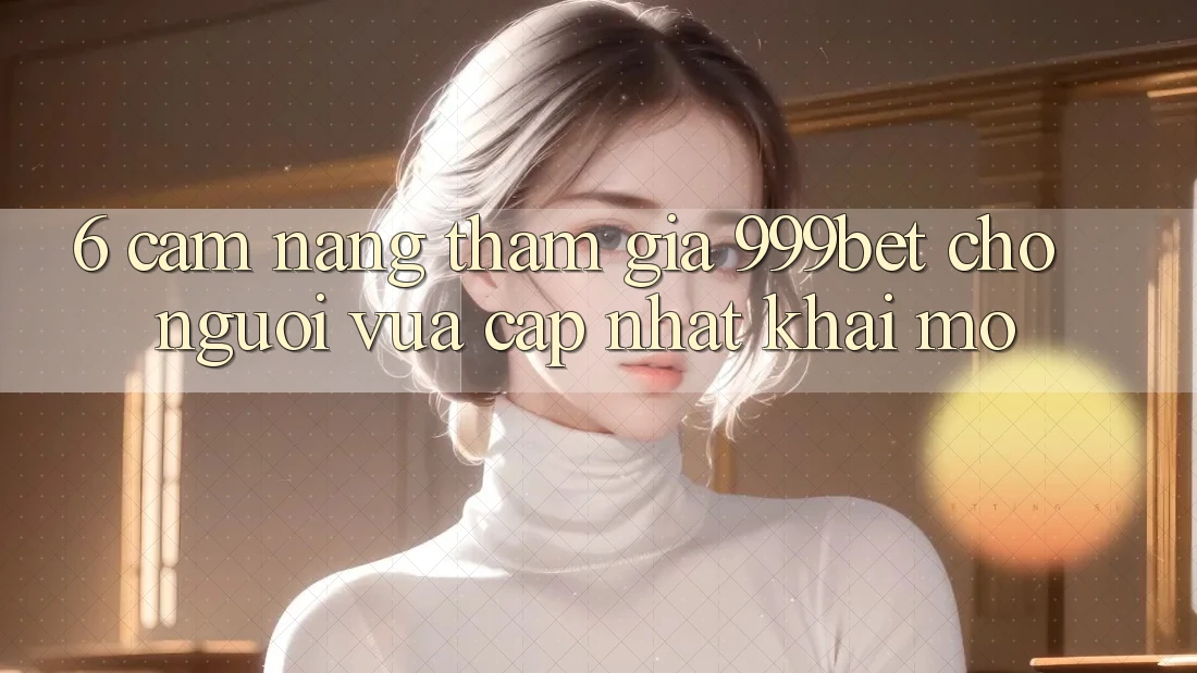 6. Cẩm nang Tham Gia 999bet Cho Người Vừa cập nhật Khai mở