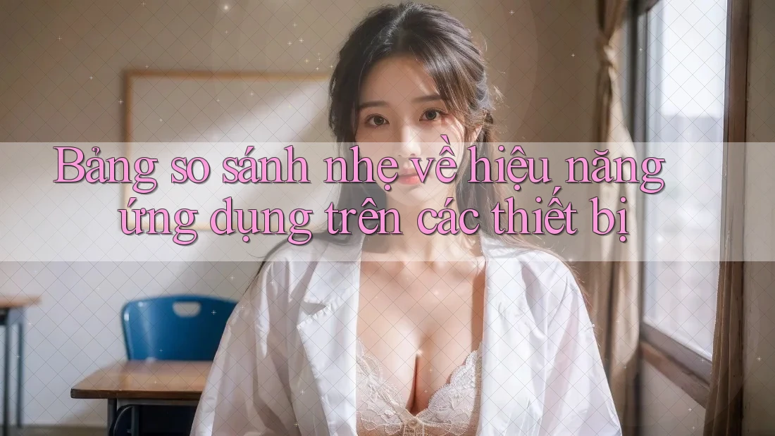 Bảng so sánh nhẹ về hiệu năng ứng dụng trên các thiết bị