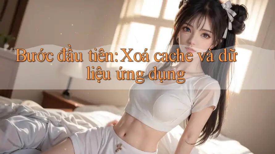 Bước đầu tiên: Xoá cache và dữ liệu ứng dụng