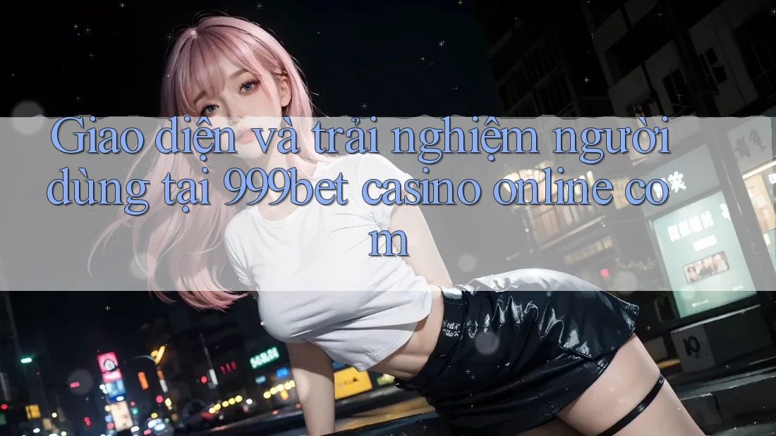 Giao diện và trải nghiệm người dùng tại 999bet casino online com