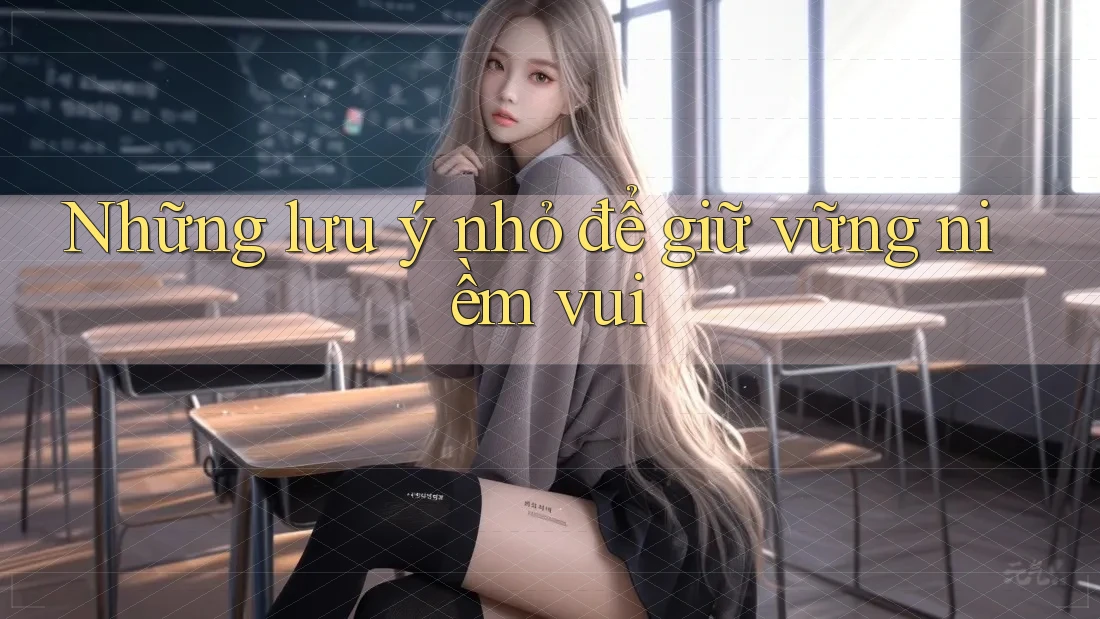 Những lưu ý nhỏ để giữ vững niềm vui