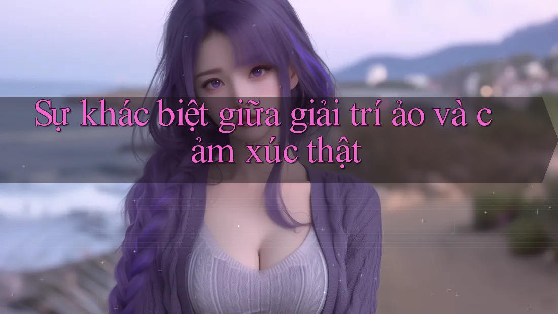 Sự khác biệt giữa giải trí ảo và cảm xúc thật